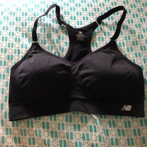 New Balance black sport bra